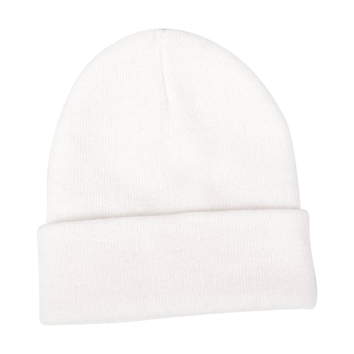 Maxbell Knitted Hat Beanie Warm Hat Adults Cold Weather Hat for Camping Cycling White