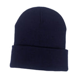 Maxbell Knitted Hat Beanie Warm Hat Adults Cold Weather Hat for Camping Cycling Dark Blue