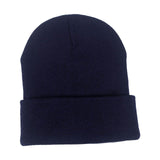 Maxbell Knitted Hat Beanie Warm Hat Adults Cold Weather Hat for Camping Cycling Dark Blue