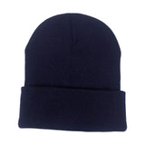 Maxbell Knitted Hat Beanie Warm Hat Adults Cold Weather Hat for Camping Cycling Dark Blue