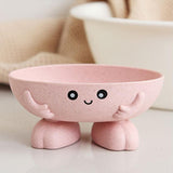 Maxbell Soap Holder Soap Dish No Slip Travel Soap Box for Bathroom Home Countertop Pink