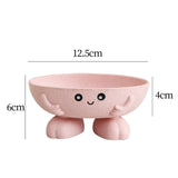 Maxbell Soap Holder Soap Dish No Slip Travel Soap Box for Bathroom Home Countertop Pink