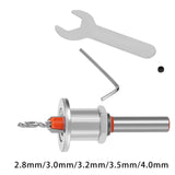 Maxbell Woodworking Drill Bit Countersink Adjustable Round Shank Steel for Drilling 2.8mm