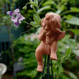 Maxbell Garden Decor Angel Statue Art Decoration Fairy Outdoor Decor for Porch Yard B