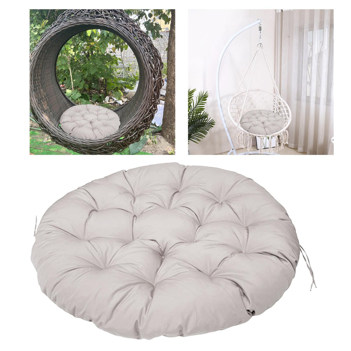 Maxbell Patio Hanging Egg Chair Pad Removable for Rocking Chair Indoor Outdoor
