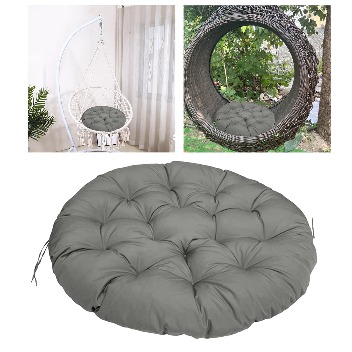 Maxbell Patio Hanging Egg Chair Pad Removable for Rocking Chair Indoor Outdoor