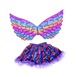 Maxbell Girls Butterfly Wing Costume Fancy Dress up Fairy Cosplay for Photo Props Purple