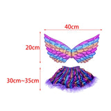 Maxbell Girls Butterfly Wing Costume Fancy Dress up Fairy Cosplay for Photo Props Purple