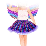 Maxbell Girls Butterfly Wing Costume Fancy Dress up Fairy Cosplay for Photo Props Purple