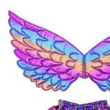 Maxbell Girls Butterfly Wing Costume Fancy Dress up Fairy Cosplay for Photo Props Purple