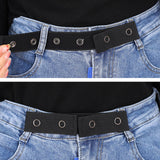 Maxbell Elastic Belt No Buckle Stretchy Buckless Belt Waist Belt for Pants Dress