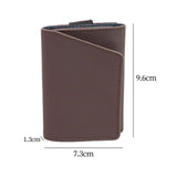 Maxbell Pocket Card Holder Cardholder Organizer Minimalist Slim Wallet Brown