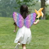 Maxbell Lovely Girls Butterfly Wing Angel Cosplay Dress up Fairy Wing for Party Style A
