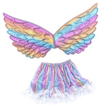 Maxbell Girls Butterfly Wing Costume Fancy Dress up Fairy Cosplay for Photo Props Pink