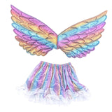 Maxbell Girls Butterfly Wing Costume Fancy Dress up Fairy Cosplay for Photo Props Pink