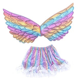 Maxbell Girls Butterfly Wing Costume Fancy Dress up Fairy Cosplay for Photo Props Pink
