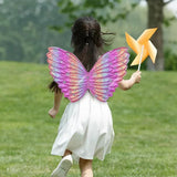 Maxbell Lovely Girls Butterfly Wing Angel Cosplay Dress up Fairy Wing for Party Style B