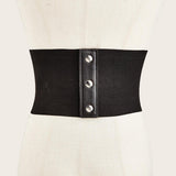 Maxbell Punk Womens Waist Belt Ladies Girls Underbust Wide Elastic Corset Belt