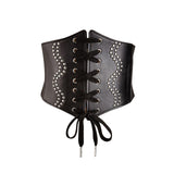 Maxbell Punk Womens Waist Belt Ladies Girls Underbust Wide Elastic Corset Belt