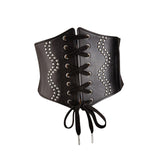 Maxbell Punk Womens Waist Belt Ladies Girls Underbust Wide Elastic Corset Belt
