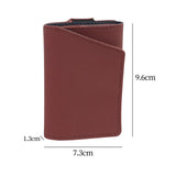 Maxbell Pocket Card Holder Cardholder Organizer Minimalist Slim Wallet Red