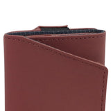 Maxbell Pocket Card Holder Cardholder Organizer Minimalist Slim Wallet Red