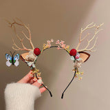 Maxbell Christmas Reindeer Antlers Headband Hair Accessories Ornaments Wedding