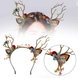 Maxbell Christmas Reindeer Antlers Headband Hair Accessories Ornaments Wedding