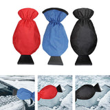 Maxbell Scratch Free Car Ice Scraper with Glove Extendable Wiper Deicer for SUV Red