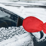 Maxbell Scratch Free Car Ice Scraper with Glove Extendable Wiper Deicer for SUV Red