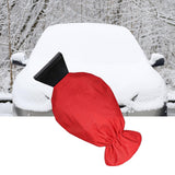 Maxbell Scratch Free Car Ice Scraper with Glove Extendable Wiper Deicer for SUV Red