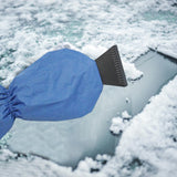 Maxbell Scratch Free Car Ice Scraper with Glove Extendable Wiper Deicer for SUV Blue