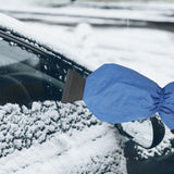 Maxbell Scratch Free Car Ice Scraper with Glove Extendable Wiper Deicer for SUV Blue