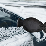 Maxbell Scratch Free Car Ice Scraper with Glove Extendable Wiper Deicer for SUV Black