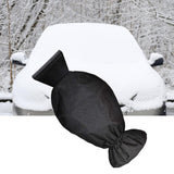 Maxbell Scratch Free Car Ice Scraper with Glove Extendable Wiper Deicer for SUV Black