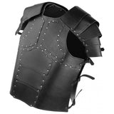 Maxbell PU Costume Cosplay Decors Men Women Gothic Steampunk Knight Body Armors Black