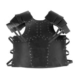 Maxbell PU Costume Cosplay Decors Men Women Gothic Steampunk Knight Body Armors Black