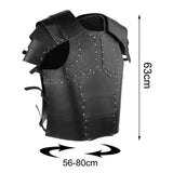 Maxbell PU Costume Cosplay Decors Men Women Gothic Steampunk Knight Body Armors Black