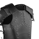 Maxbell PU Costume Cosplay Decors Men Women Gothic Steampunk Knight Body Armors Black