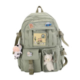 Maxbell Women Backpack School Bag Laptop Side Pockets Girls Teenager Gift green