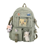 Maxbell Women Backpack School Bag Laptop Side Pockets Girls Teenager Gift green