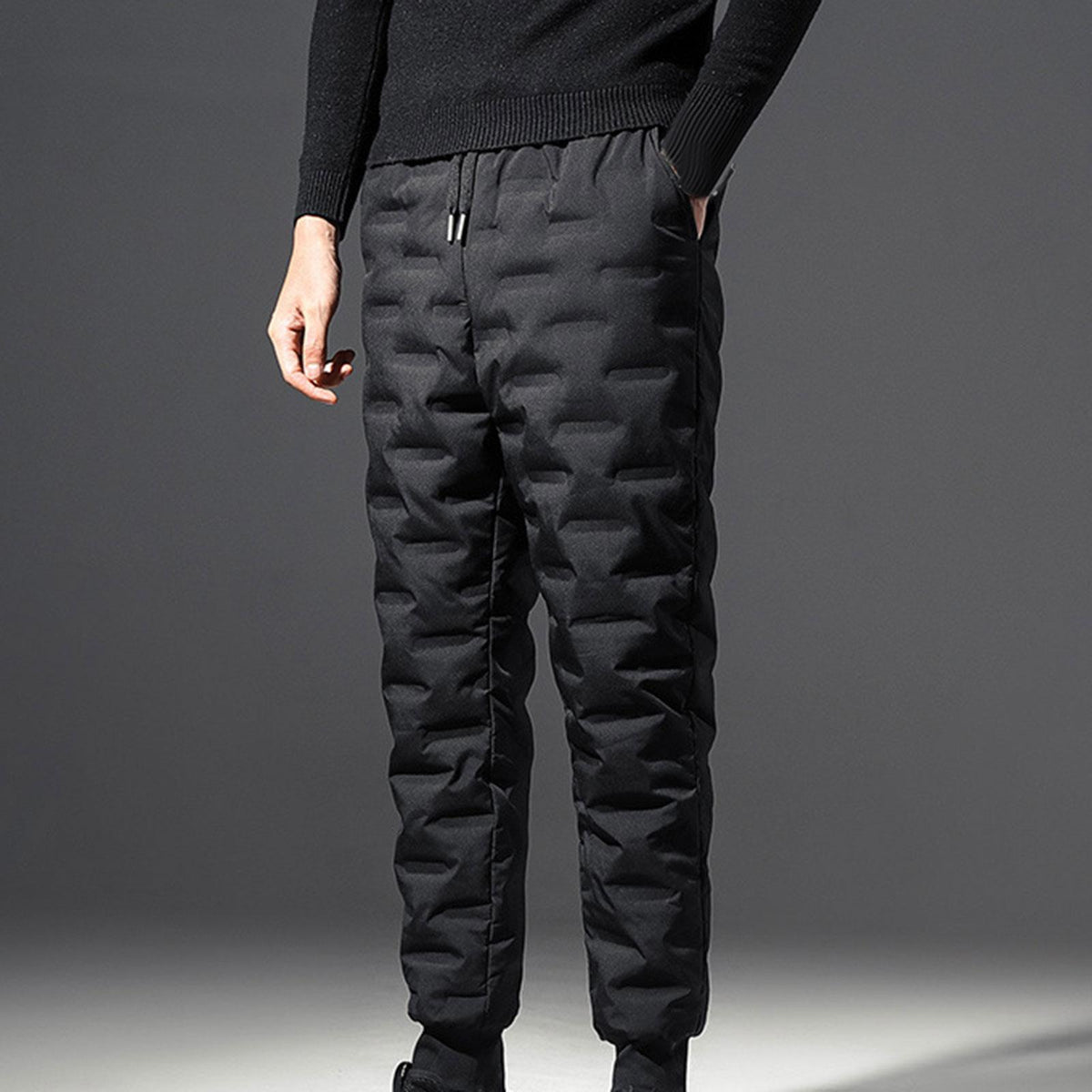 Maxbell Trousers Outdoor Winter Utility Camping Elastic Waist Joggers Down Pants 4XL