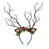 Maxbell Antlers Christmas Headband Ornaments Hair Band for Holiday Party Favors