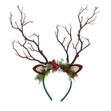 Maxbell Antlers Christmas Headband Ornaments Hair Band for Holiday Party Favors