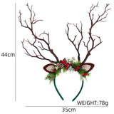 Maxbell Antlers Christmas Headband Ornaments Hair Band for Holiday Party Favors
