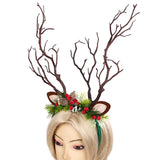 Maxbell Antlers Christmas Headband Ornaments Hair Band for Holiday Party Favors