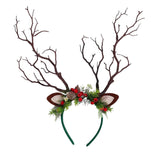 Maxbell Antlers Christmas Headband Ornaments Hair Band for Holiday Party Favors