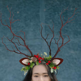 Maxbell Antlers Christmas Headband Ornaments Hair Band for Holiday Party Favors