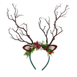 Maxbell Antlers Christmas Headband Ornaments Hair Band for Holiday Party Favors