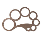 Maxbell Circle Ruler Round Leather Corner Cutting Template DIY Leather Craft Tool Style B